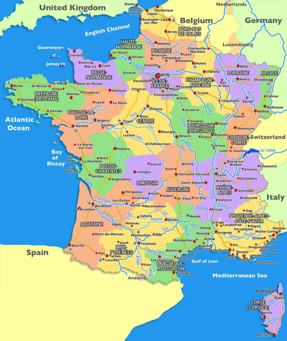 haritasi fransa